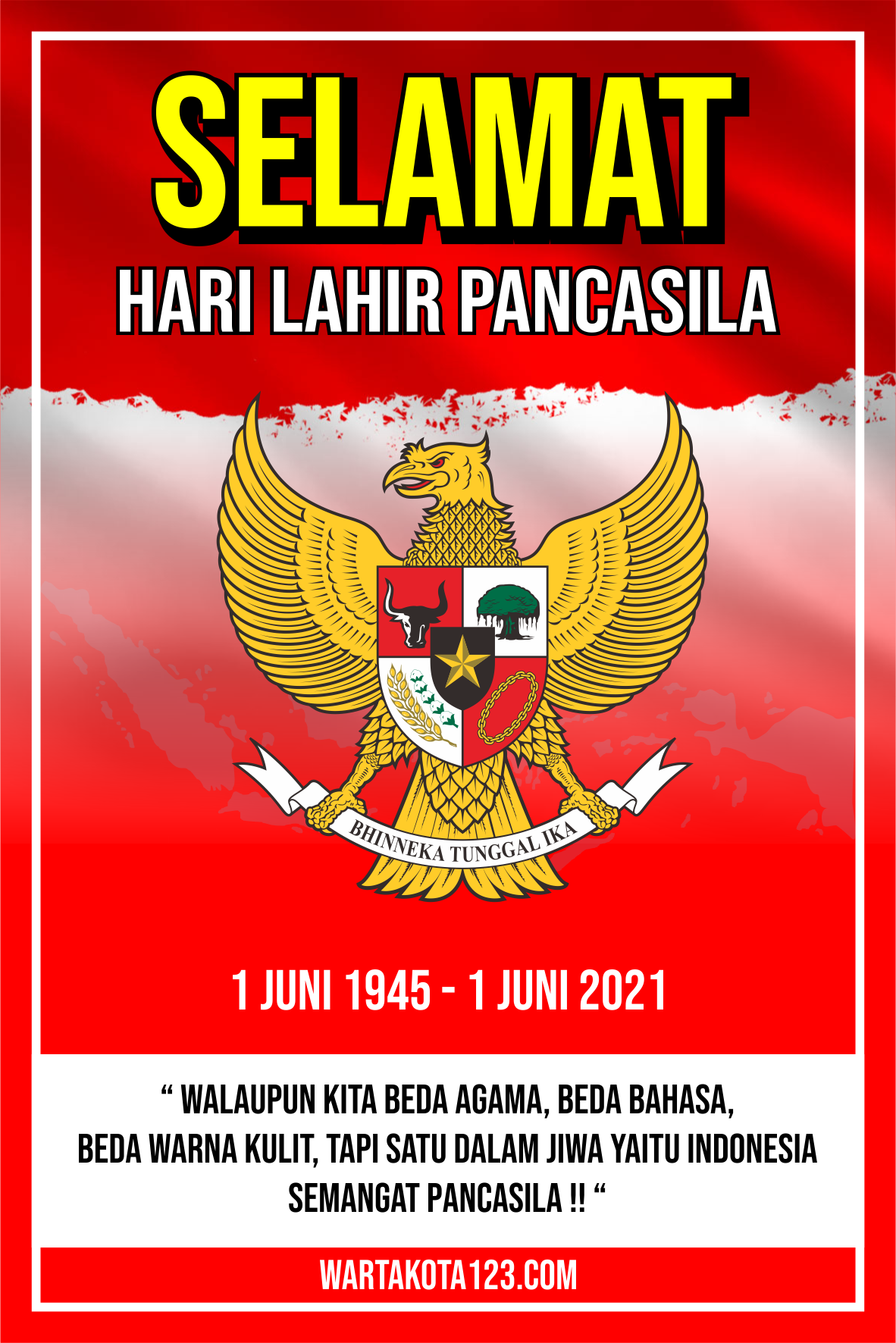 Poster Hari Lahir Pancasila 2021