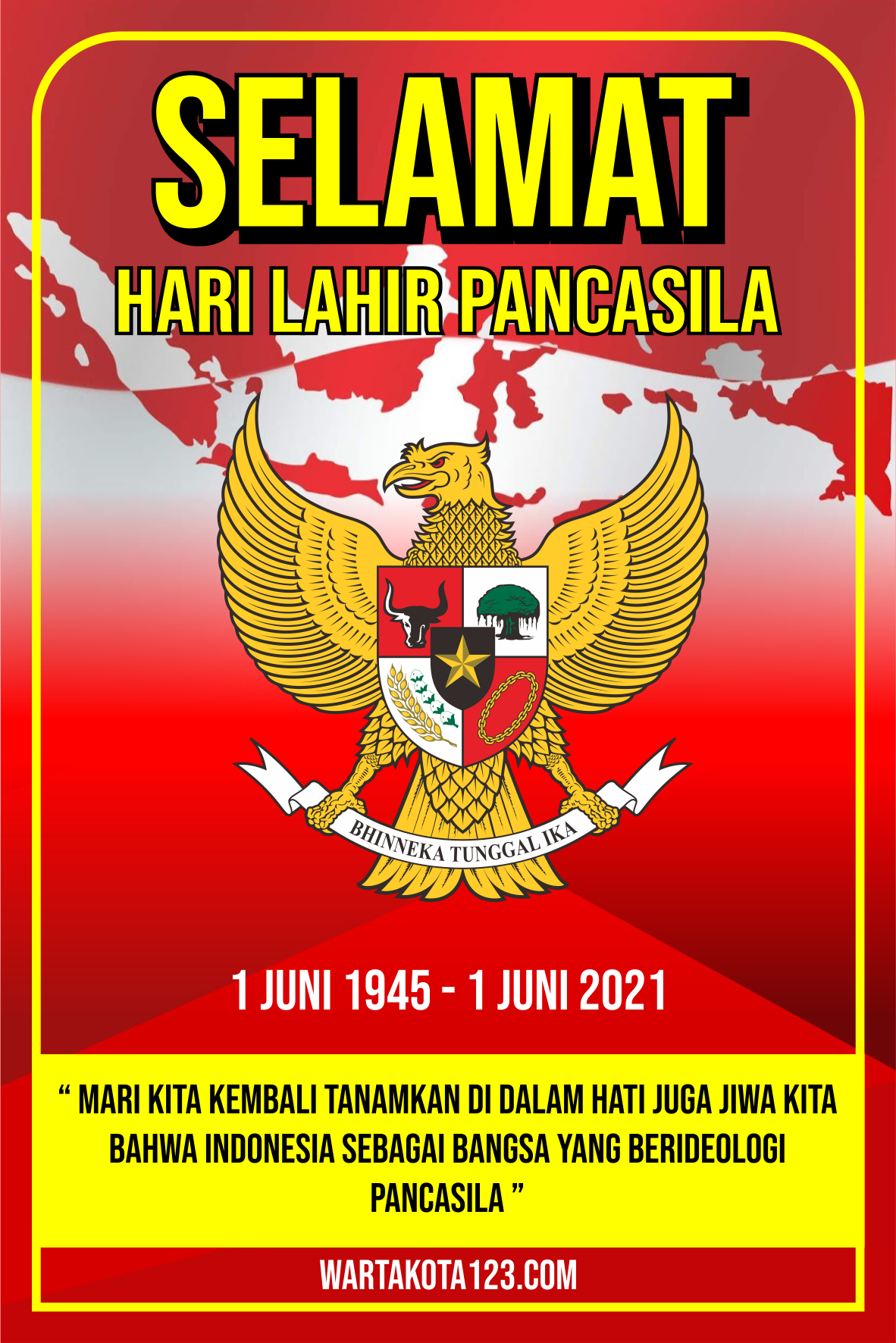 Poster Hari Lahir Pancasila 2021