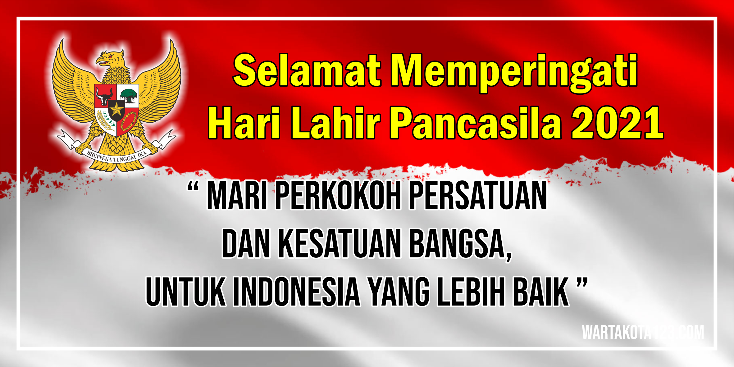 Ucapan hari Lahir pancasila 2021