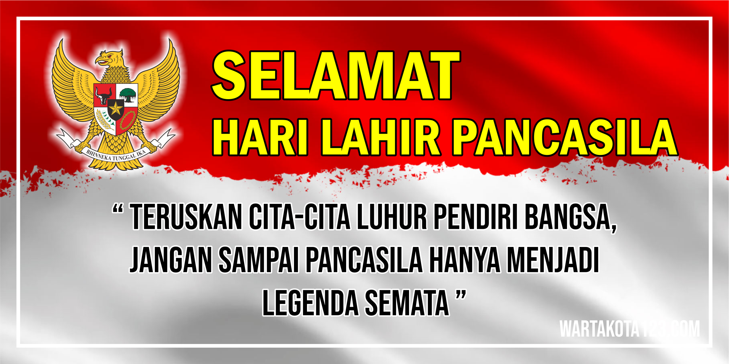 Ucapan hari Lahir pancasila 2021