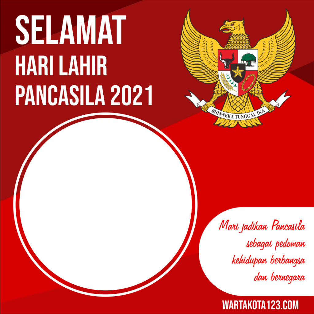 Twibbon Hari Lahir Pancasila 2021, Download disini Gratis!!