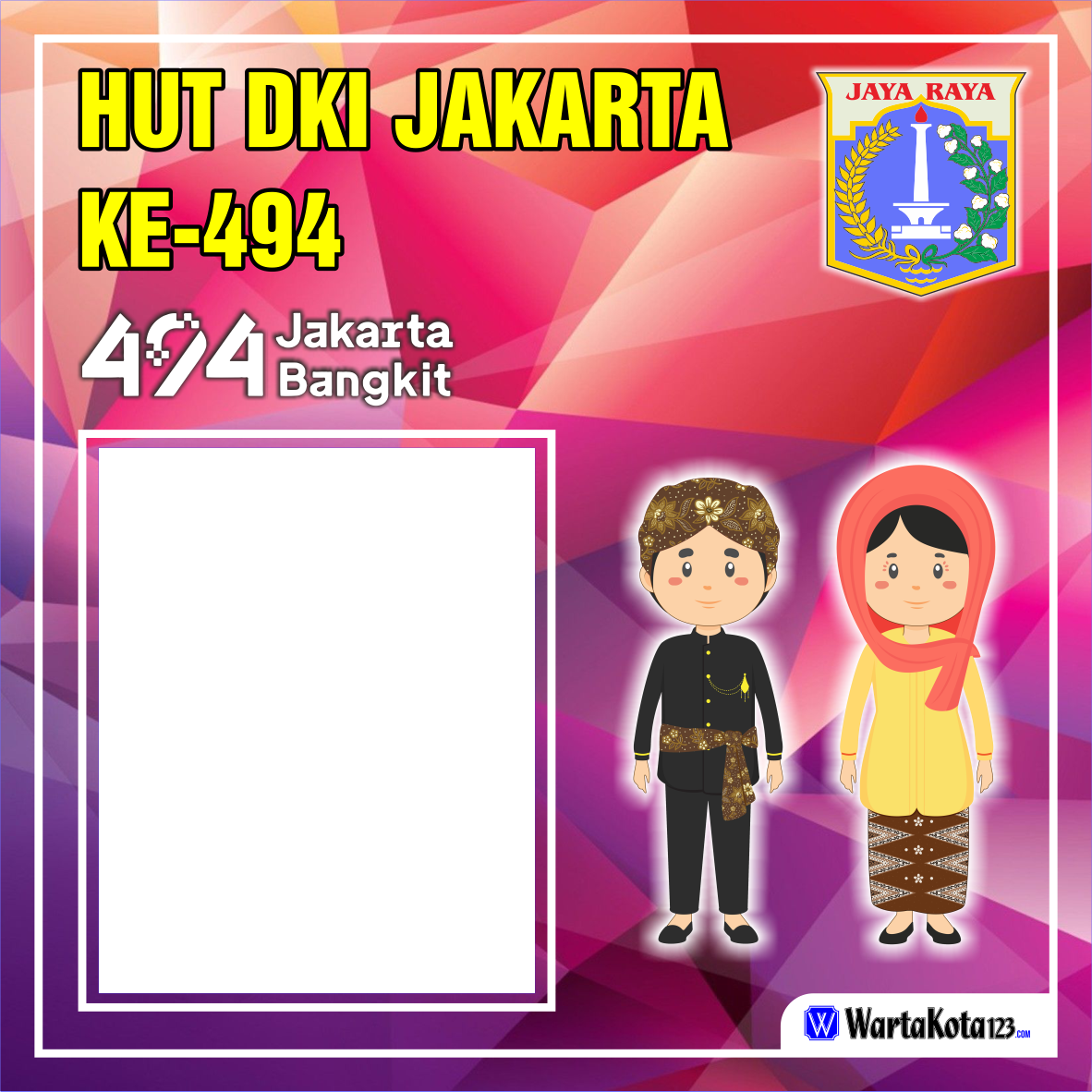 Twibbon HUT DKI Jakarta 494