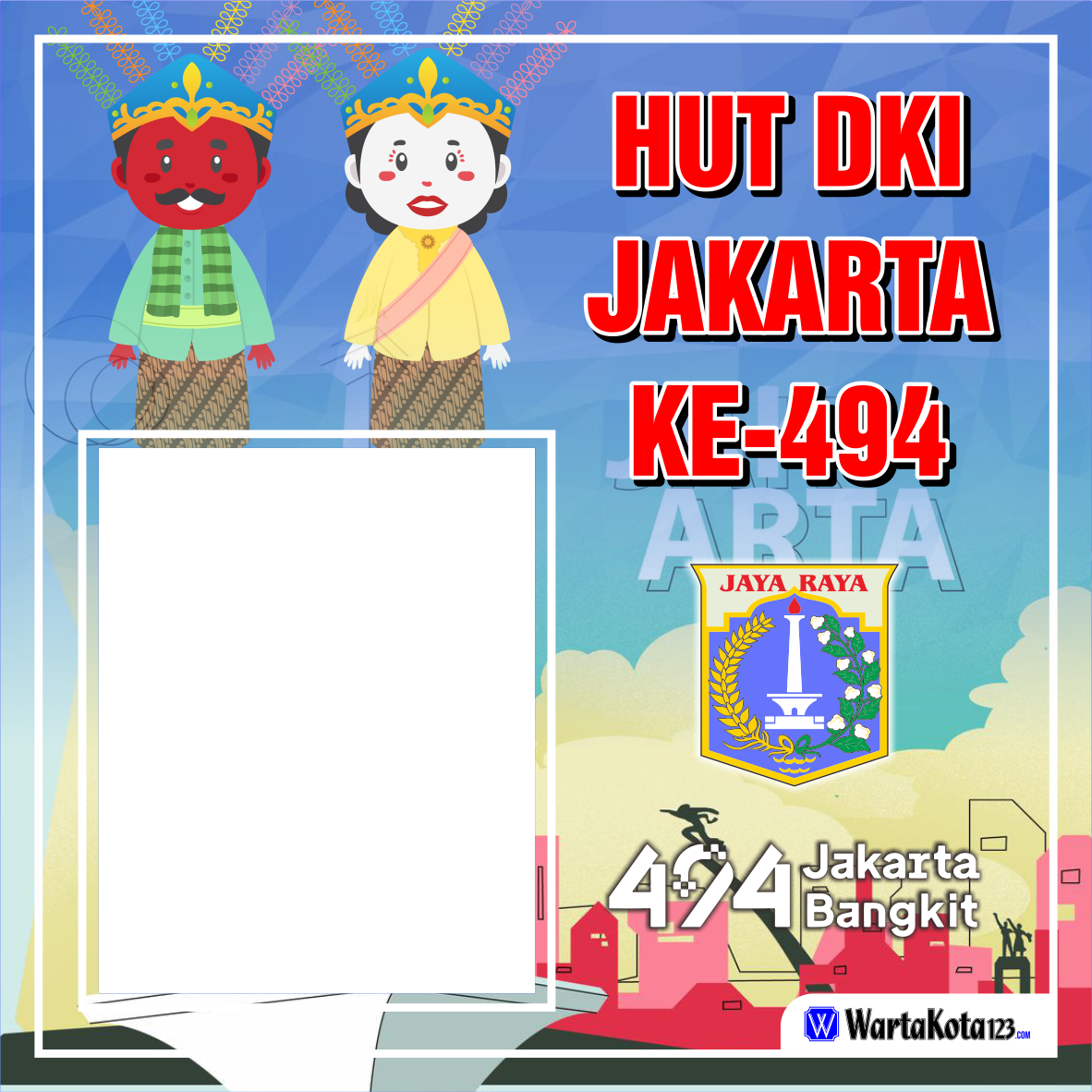 Twibbon HUT DKI Jakarta 494