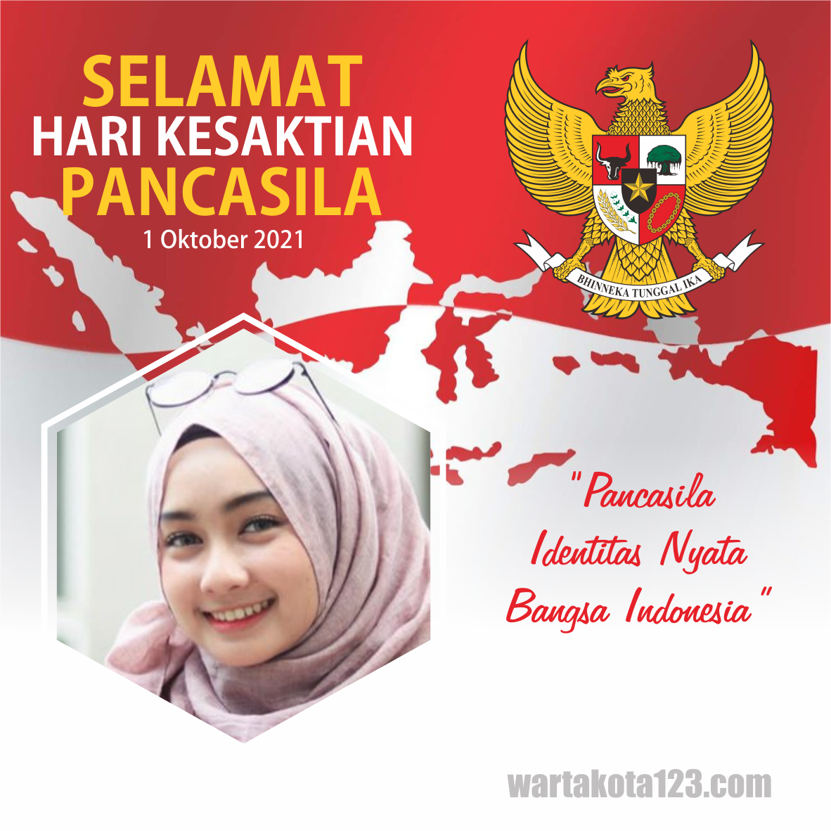 Bingkai Foto Hari Kesaktian Pancasila