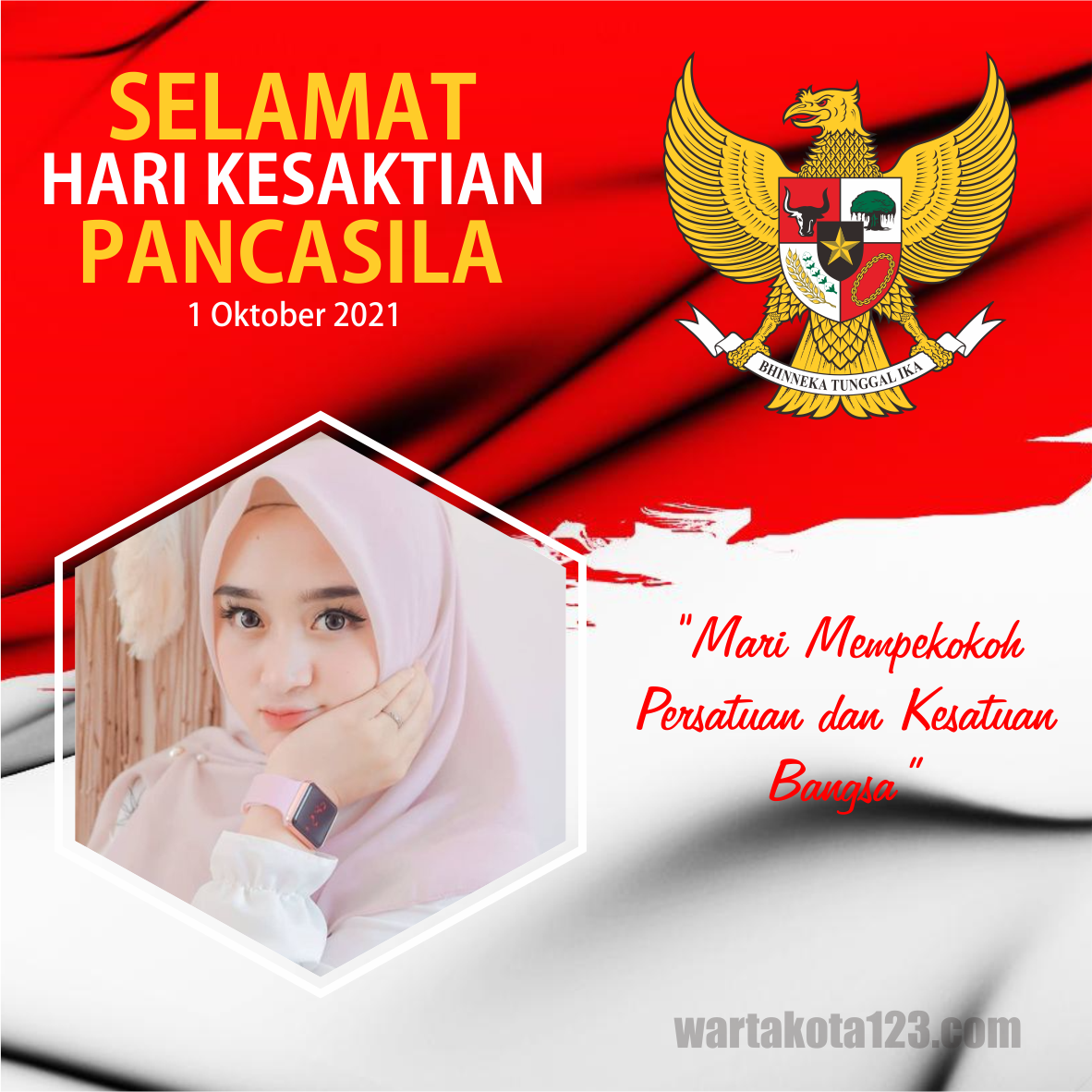 Bingkai Foto Hari Kesaktian Pancasila